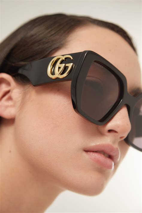 gucci big frame sunglasses|gucci oversized sunglasses 2020.